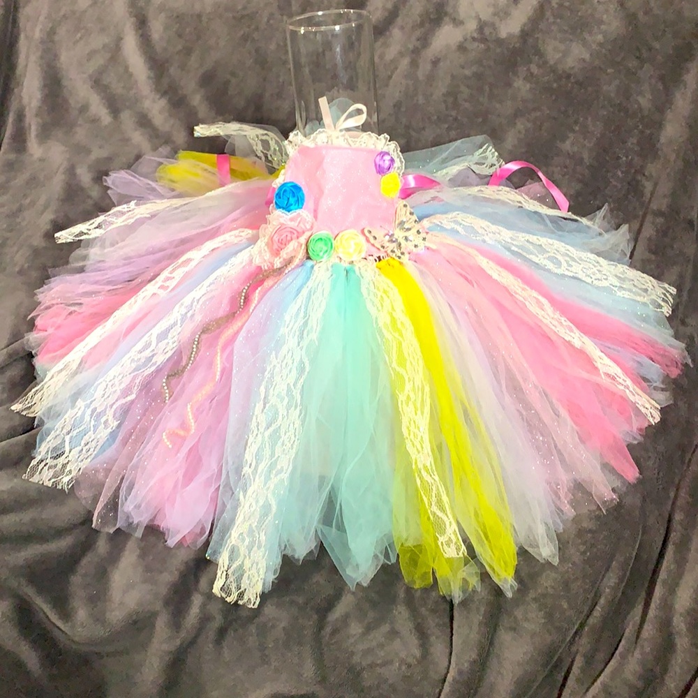 Rainbow Colored Tutu Dress